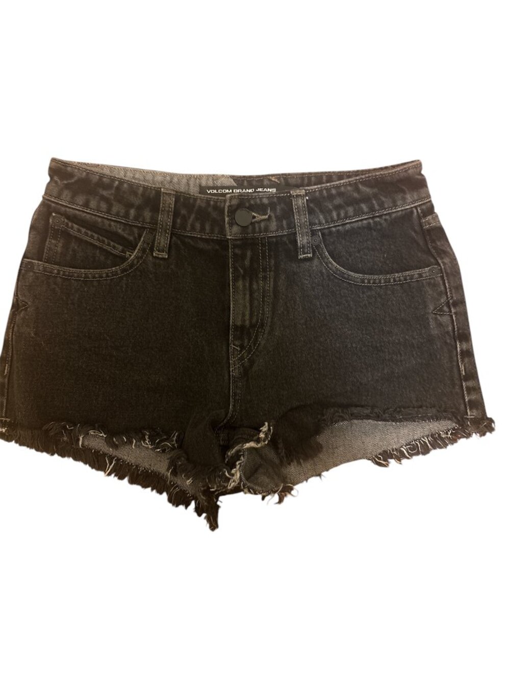 Volcom Brand Jeans Women's Black Denim Cutoff Shorts